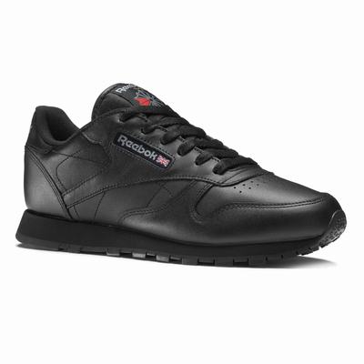 Reebok Men's Classic Leather Shoes Black,US-06218